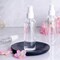 4 Clear 4 oz Empty Refillable Bottles Fine Mist Universal Use Sprays